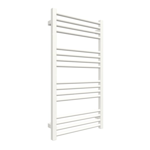 Grzejnik elektryczny TERMA FIONA 480 x 900 mm, kolor biały drogowy RAL9016, moc 400 W, podłączenie E8, kabel prosty bez wtyczki z maskownicą