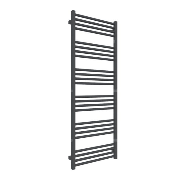 Grzejnik drabinkowy TERMA FIONA, podłączenie Z8, wym. 1380 x 500 mm, kolor metaliczna czerń, moc 587W