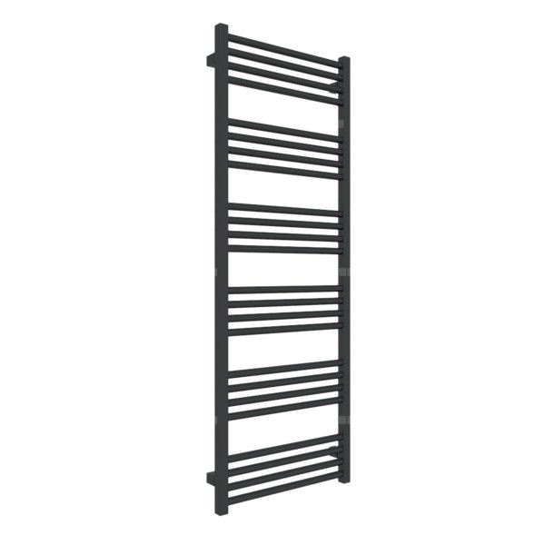 Grzejnik drabinkowy TERMA FIONA, podłączenie Z8, wym. 1380 x 500 mm, kolor czarny jak kruk połysk RAL9005, moc 587W