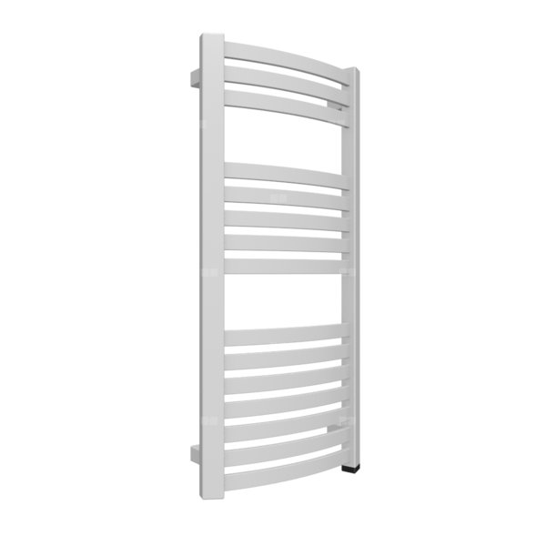 Grzejnik elektryczny TERMA DEXTER ONE 400 x 860 mm, kolor srebrny mat, moc 400 W, podłączenie E8, kabel spiralny z wtyczką 2,5m srebrzysty