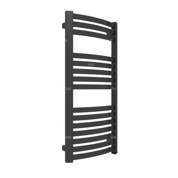 Grzejnik elektryczny TERMA DEXTER ONE 400 x 860 mm, kolor heban, moc 400 W, podłączenie E8, kabel spiralny z wtyczką 2,5m czarny