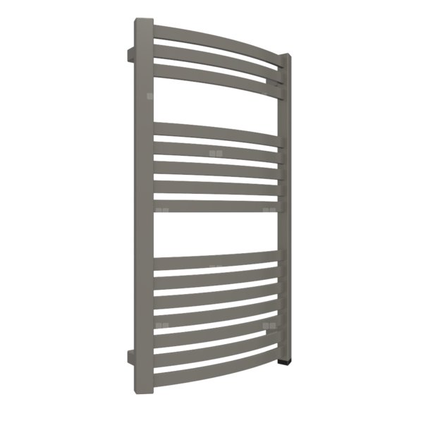 Grzejnik elektryczny TERMA DEXTER ONE 500 x 860 mm, kolor szary kwarcytowy RAL7039, moc 400 W, podłączenie E1, kabel spiralny z wtyczką 2,5m srebrzysty