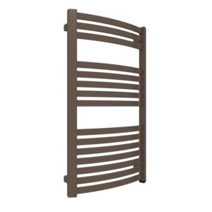 Grzejnik el. TERMA Dexter One 860/500 Noble Brown, podł. E1, 400W, kabel spiralny z wtyczką, [2,5m srebrzysty]