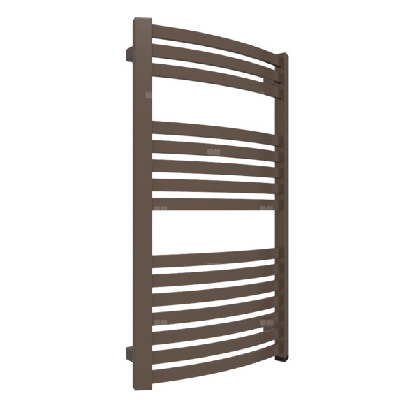 Grzejnik elektryczny TERMA DEXTER ONE 500 x 860 mm, kolor szlachetny brąz, moc 400 W, podłączenie E1, kabel spiralny z wtyczką 2,5m srebrzysty