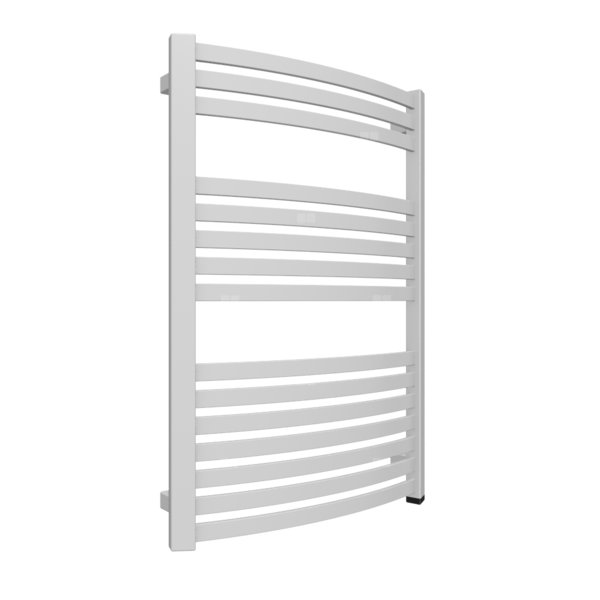 Grzejnik elektryczny TERMA DEXTER ONE 600 x 860 mm, kolor chrom, moc 400 W, podłączenie E1, kabel prosty bez wtyczki 1,5m srebrzysty