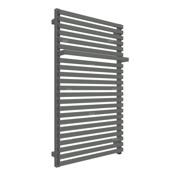 Grzejnik elektryczny TERMA CITY ONE 600 x 1050 mm, kolor błyszcząca szarość, moc 800 W, podłączenie E1, kabel prosty bez wtyczki