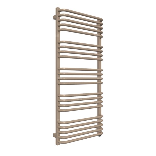 Grzejnik elektryczny TERMA ALEX ONE 500 x 1140 mm, kolor jasna Cu, moc 600 W, podłączenie E1, kabel spiralny z wtyczką 2,5m