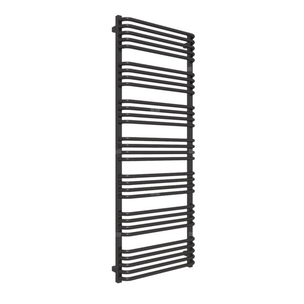 Grzejnik elektryczny TERMA ALEX ONE 600 x 1580 mm, kolor heban, moc 1000 W, podłączenie E8, kabel prosty bez wtyczki 1,5m czarny