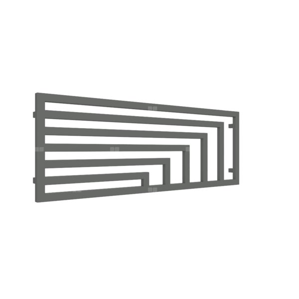 Grzejnik elektryczny TERMA ANGUS H 1460 x 520 mm, kolor musujący szary, moc 800 W, podłączenie E2, kabel spiralny z wtyczką