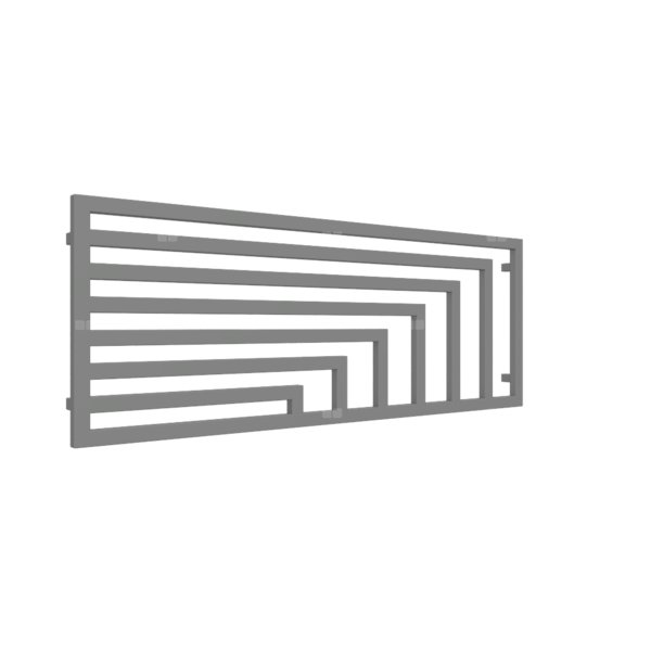 Grzejnik elektryczny TERMA ANGUS H 1620 x 600 mm, kolor szary kurz RAL7037, moc 800 W, podłączenie E7, kabel spiralny z wtyczką