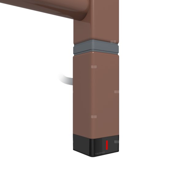 Grzałka TERMA One K30x30, 300W \ Tuba, Copper, kabel prosty z wtyczką [srebrzysty, 1,5m, logo Terma,