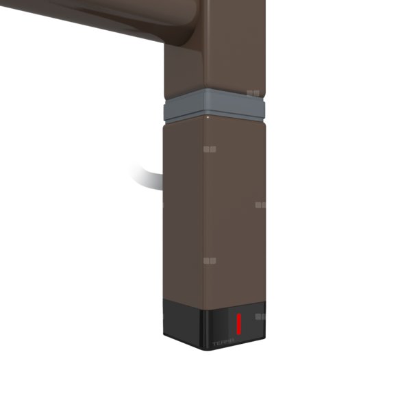 Grzałka TERMA One K30x30, 400W \ Tuba, RAL 8014, kabel prosty bez wtyczki z maskownicą [czarny, 1,5m