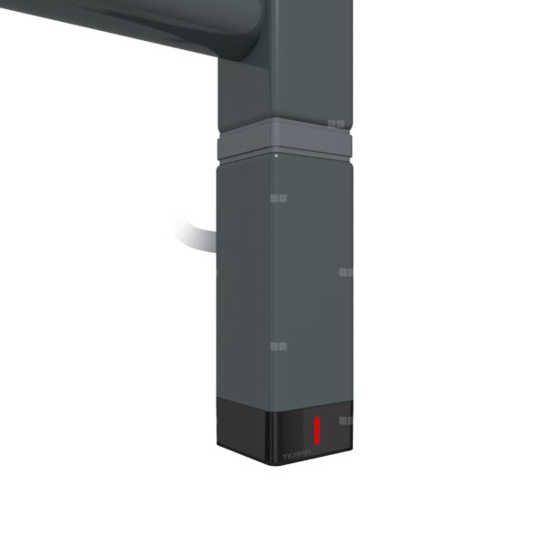 Grzałka TERMA One K30x30, 400W \ Tuba, Anodic Black, kabel prosty bez wtyczki z maskownicą [czarny,