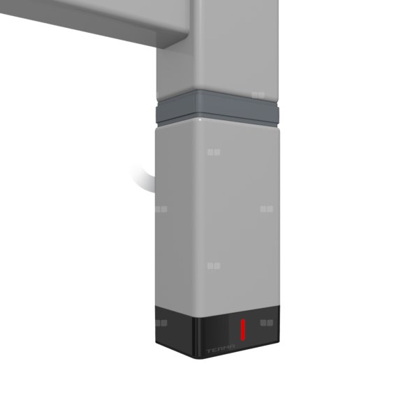 Grzałka TERMA One P30x40, 300W \ Tuba, RAL 9006, kabel spiralny z wtyczką [srebrzysty, 2,5m, logo Te