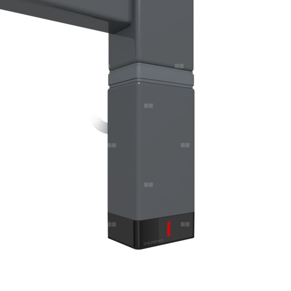Grzałka TERMA One P30x40, 600W \ Tuba, RAL 7024, kabel prosty z wtyczką [czarny, 1,5m, logo Terma, i
