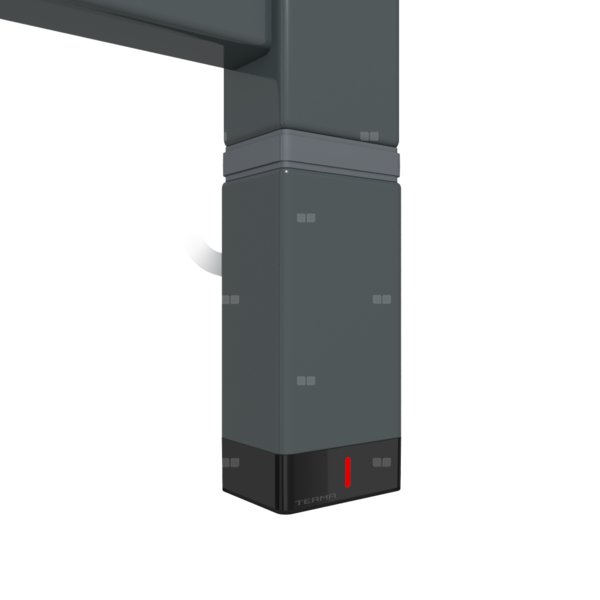 Grzałka TERMA One P30x40, 600W \ Tuba, Anodic Black, kabel prosty bez wtyczki z maskownicą [czarny,