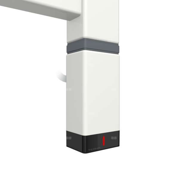 Grzałka TERMA One P30x40, 600W \ Tuba, White Wall, kabel prosty z wtyczką [biały, 1,5m, logo Terma,