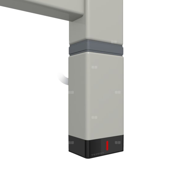 Grzałka TERMA One P30x40, 800W \ Tuba, RAL 7038, kabel spiralny z wtyczką [biały, 2,5m, logo Terma,