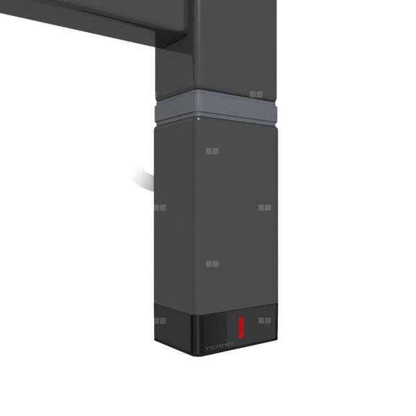 Grzałka TERMA One P30x40, 1000W \ Tuba, RAL 7021, kabel prosty bez wtyczki [czarny, 1,5m, logo Terma
