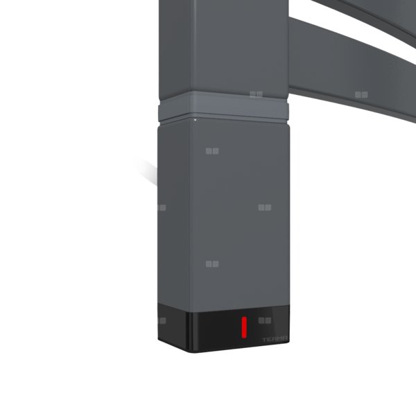 Grzałka TERMA One T36x40 Lewy, 120W \ Tuba, Granite, kabel prosty z wtyczką [czarny, 1,5m, logo Term