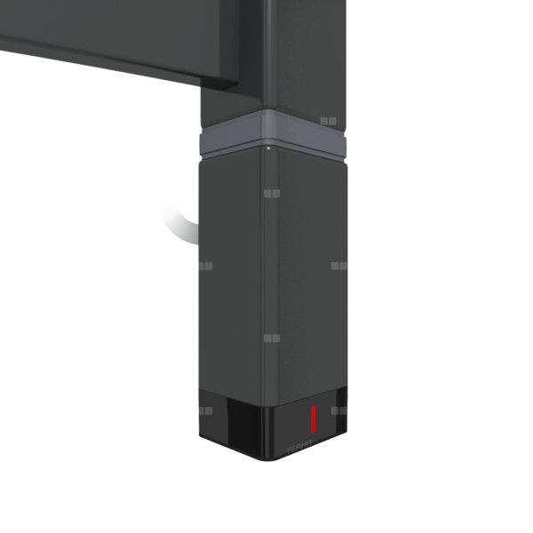 Grzałka TERMA One T36x40 Prawy, 600W \ Tuba, Soft 9005, kabel spiralny z wtyczką [czarny, 2,5m, logo