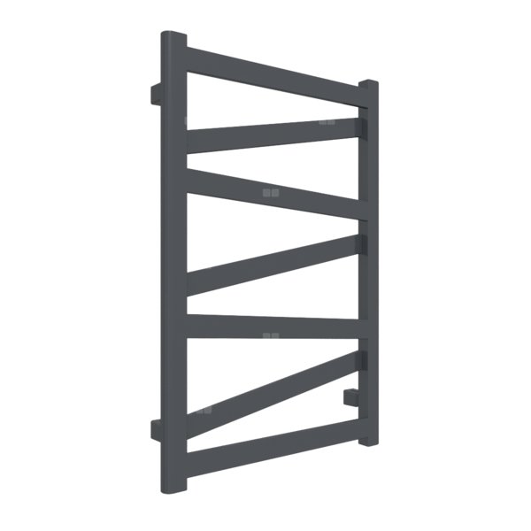 Grzejnik elektryczny TERMA VIPERA 500 x 750 mm, kolor metaliczna czerń, moc 300 W, podłączenie E8, kabel spiralny z wtyczką czarny