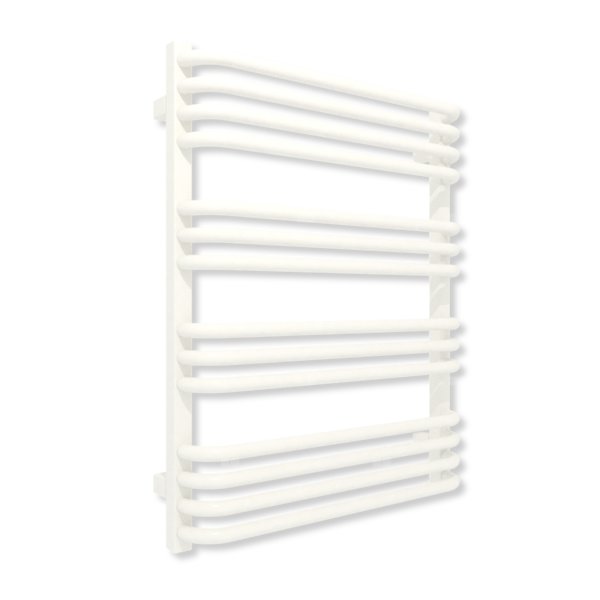 Grzejnik elektryczny TERMA ALEX 760 x 600 mm, kolor biały drogowy RAL9016, moc 600 W, podłączenie E8, kabel prosty bez wtyczki z maskownicą