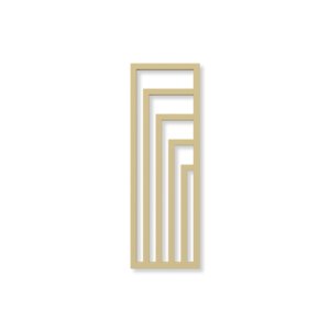 Grzejnik el. TERMA ANGUS V 1300/440 BRASS,podł.E1,MOA 600W cz, kabel prosty bez wtyczki z maskownicą [1,5, czarny]