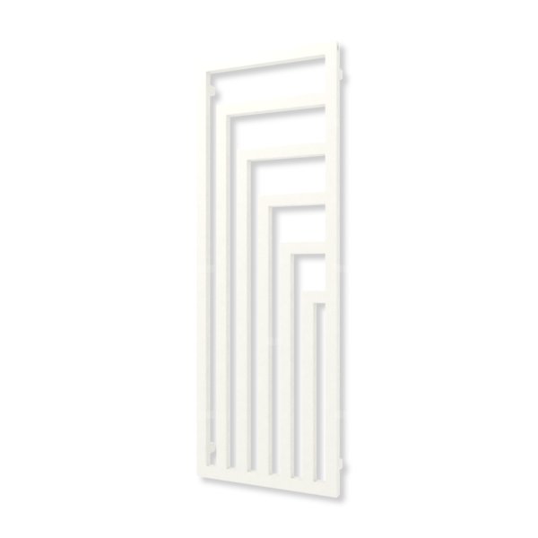 Grzejnik elektryczny TERMA ANGUS V 1460 x 520 mm, kolor biały drogowy RAL9016, moc 800 W, podłączenie E8, kabel spiralny z wtyczką