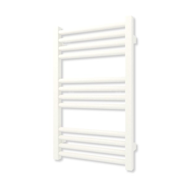 Grzejnik elektryczny TERMA FIONA 660 x 400 mm, kolor biały drogowy RAL9016, moc 300 W, podłączenie E1, kabel spiralny z wtyczką i włącznikiem on/off