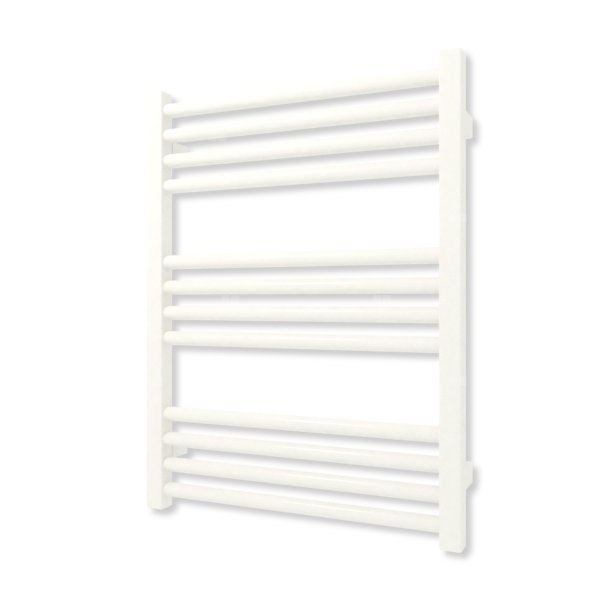 Grzejnik elektryczny TERMA FIONA 660 x 500 mm, kolor biały drogowy RAL9016, moc 300 W, podłączenie E1, kabel spiralny z wtyczką