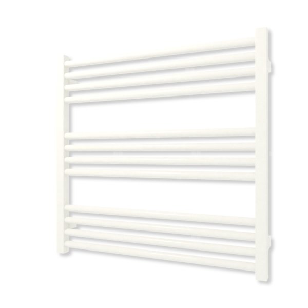 Grzejnik elektryczny TERMA FIONA 660 x 680 mm, kolor biały drogowy RAL9016, moc 400 W, podłączenie E8, kabel spiralny z wtyczką