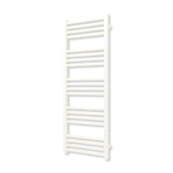 Grzejnik elektryczny TERMA FIONA 1140 x 400 mm, kolor biały drogowy RAL9016, moc 400 W, podłączenie E1, kabel prosty z wtyczką biały
