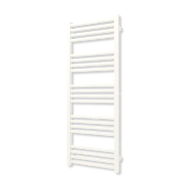 Grzejnik elektryczny TERMA FIONA 1140 x 430 mm, kolor biały drogowy RAL9016, moc 400 W, podłączenie E1, kabel przyłącze ts1/ss1