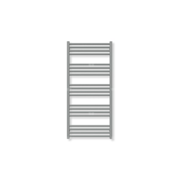 Grzejnik elektryczny TERMA FIONA 1140 x 530 mm, kolor szary drogowy a RAL7042, moc 600 W, podłączenie E8, kabel przyłącze ts1/ss1