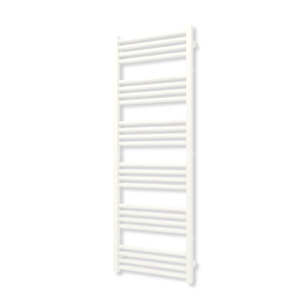 Grzejnik elektryczny TERMA FIONA 1380 x 480 mm, kolor biały drogowy RAL9016, moc 600 W, podłączenie E8, kabel prosty bez wtyczki z maskownicą