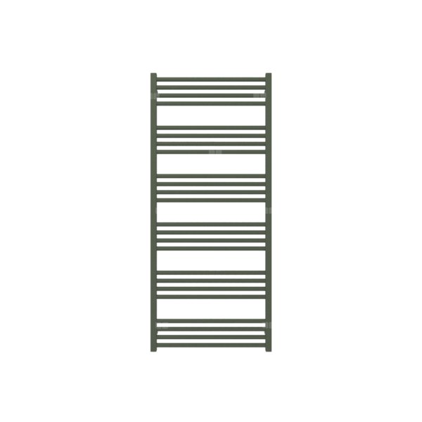 Grzejnik elektryczny TERMA FIONA 1380 x 600 mm, kolor ral 6020 mat, moc 800 W, podłączenie E8, kabel prosty bez wtyczki z maskownicą czarny