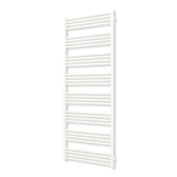 Grzejnik elektryczny TERMA FIONA 1860 x 680 mm, kolor biały drogowy RAL9016, moc 1000 W, podłączenie E8, kabel spiralny z wtyczką biały