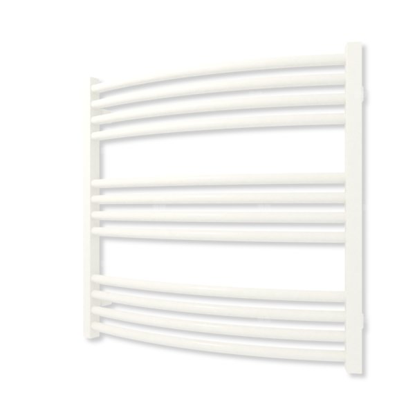 Grzejnik elektryczny TERMA LENA 660 x 680 mm, kolor biały drogowy RAL9016, moc 400 W, podłączenie E1, kabel spiralny z wtyczką biały