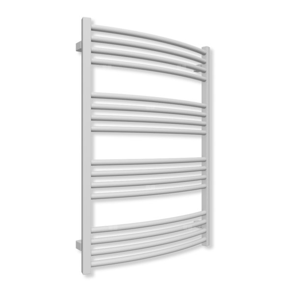 Grzejnik elektryczny TERMA LENA 900 x 600 mm, kolor szary mleczny soft, moc 400 W, podłączenie E1, kabel spiralny z wtyczką biały