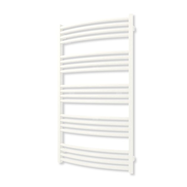 Grzejnik elektryczny TERMA LENA 1140 x 630 mm, kolor biały drogowy RAL9016, moc 600 W, podłączenie E1, kabel prosty bez wtyczki z maskownicą biały