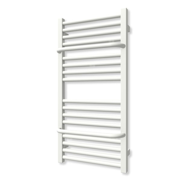 Grzejnik elektryczny TERMA LIMA 820 x 400 mm, kolor biały soft, moc 300 W, podłączenie E8, kabel spiralny z wtyczką i włącznikiem on/off biały