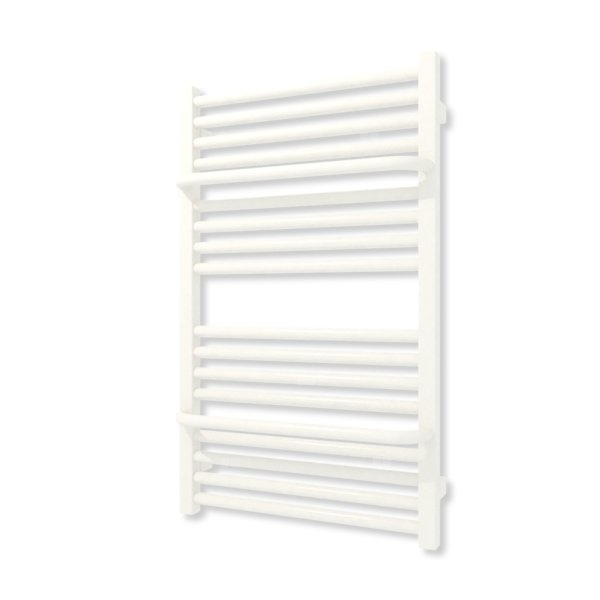 Grzejnik elektryczny TERMA LIMA 820 x 500 mm, kolor biały drogowy RAL9016, moc 400 W, podłączenie E1, kabel spiralny z wtyczką biały
