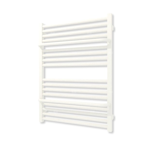 Grzejnik elektryczny TERMA LIMA 820 x 600 mm, kolor biały drogowy RAL9016, moc 400 W, podłączenie E8, kabel prosty bez wtyczki z maskownicą biały