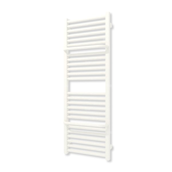 Grzejnik elektryczny TERMA LIMA 1140 x 400 mm, kolor biały drogowy RAL9016, moc 400 W, podłączenie E1, kabel spiralny z wtyczką biały