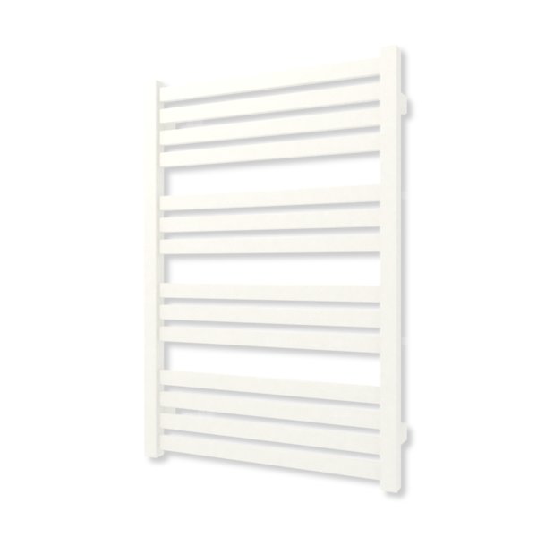 Grzejnik elektryczny TERMA MARLIN 780 x 530 mm, kolor biały drogowy RAL9016, moc 400 W, podłączenie E8, kabel spiralny z wtyczką biały