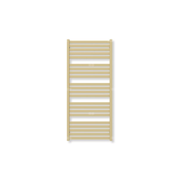 Grzejnik elektryczny TERMA MARLIN 1180 x 530 mm, kolor mosiądz, moc 600 W, podłączenie E8, kabel spiralny z wtyczką