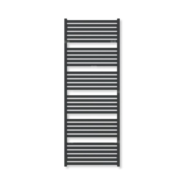 Grzejnik elektryczny TERMA MARLIN 1680 x 630 mm, kolor czarny jak kruk mat RAL9005, moc 1000 W, podłączenie E1, kabel prosty z wtyczką czarny