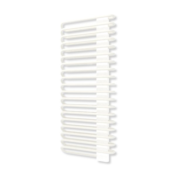 Grzejnik elektryczny TERMA MICHELLE 1200 x 500 mm, kolor biały drogowy RAL9016, moc 800 W, podłączenie E1, kabel spiralny z wtyczką biały