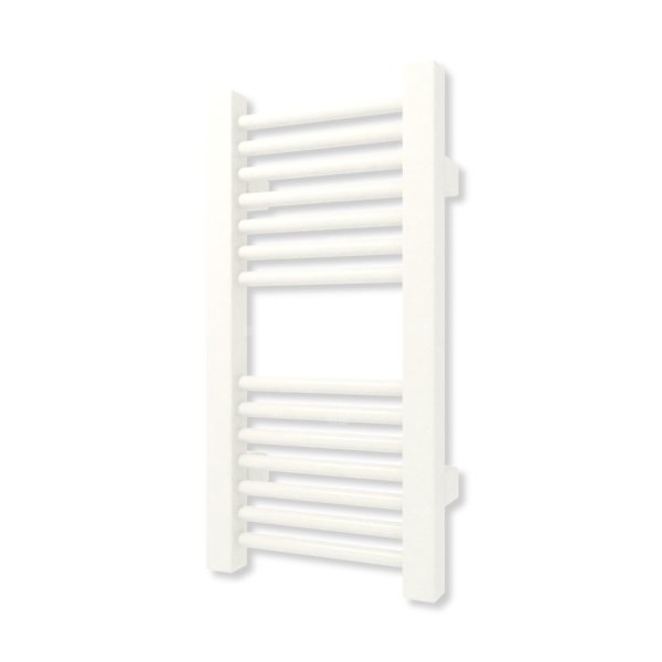 Grzejnik elektryczny TERMA MIKE 460 x 230 mm, kolor biały drogowy RAL9016, moc 100 W, podłączenie E1, kabel prosty bez wtyczki z maskownicą